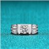 Image 3 : 2 CT GRA CERTIFIED MENS MOISSANITE 925 SILVER