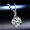 Image 2 : 2 CT GRA CERTIFIED MOISSANITE 925 SILVER NECKLACE