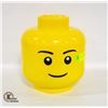 Image 1 : YELLOW LEGO PLASTIC STORAGE (9.5"-DIAM. X