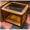 Image 1 : DARK OAK END TABLE H-21" W-22" L-26"