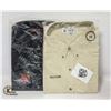 Image 1 : NEW MEN'S SHIRTS 1BLACK 1NATURAL SIZE 4XL