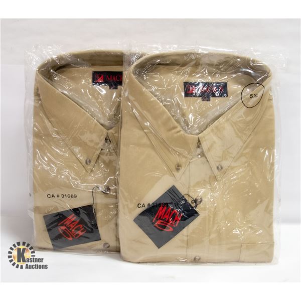 NEW MEN'S SHIRTS 2TAN SIZE 5XL