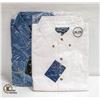 Image 1 : NEW MEN'S SHIRTS 1DENIM 1WHITE SIZE 2XL