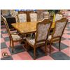 Image 1 : WOODEN DINING TABLE WITH 6 CHAIRS