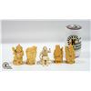 Image 1 : 5 ASIAN CARVED FIGURES. ESTATE