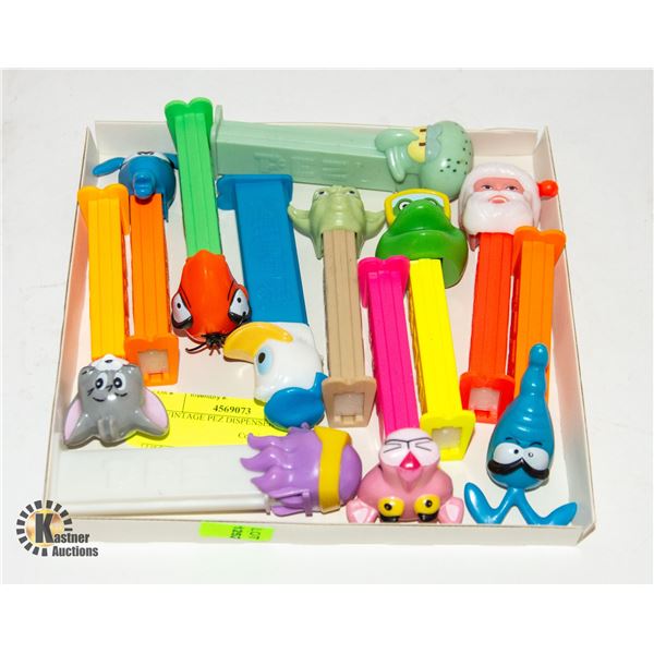 11 VINTAGE PEZ DISPENSERS