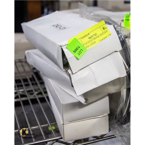 5 BOXS OF ELECTRODE HOLDER WITH ONE LINER