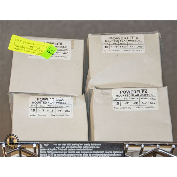 POWERFLEX MOUNTED FLAP WHEELS 6 BOXES A40 GRIT