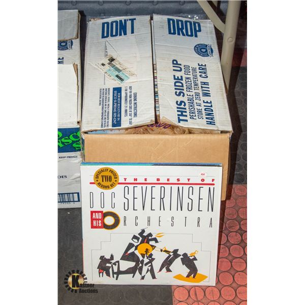 4 LARGE BOXES OF VINTAGE RECORDS