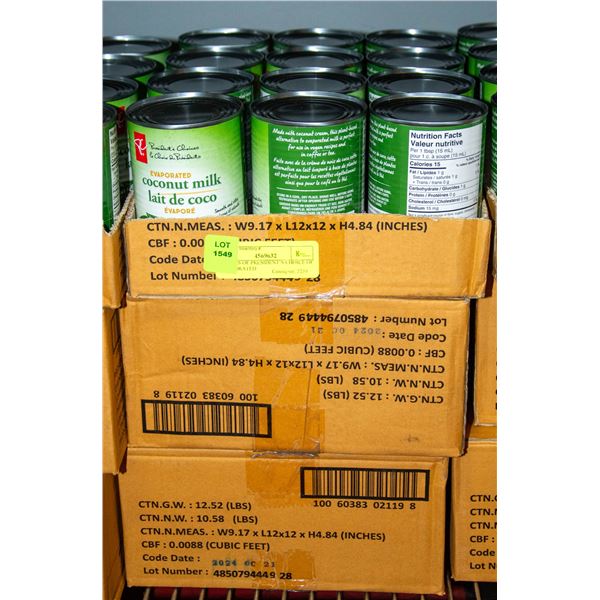 3 CASES OF PRESIDENT’S CHOICE OF EVAPORATED