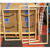 Image 1 : SET OF 3 WOODEN CANVAS FRAMES