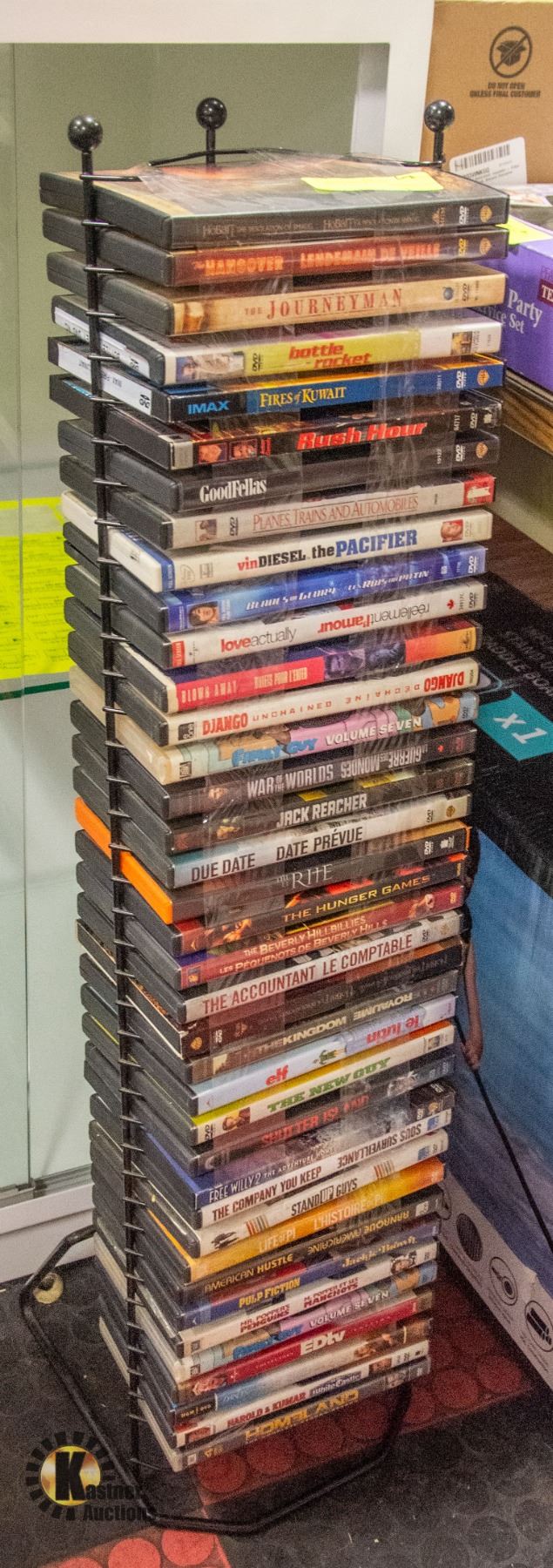 Dvd Rental Stand METAL DECORATIVE SELF-STANDING DVD STAND