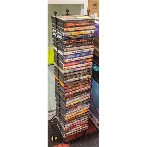 METAL DECORATIVE SELF-STANDING DVD STAND