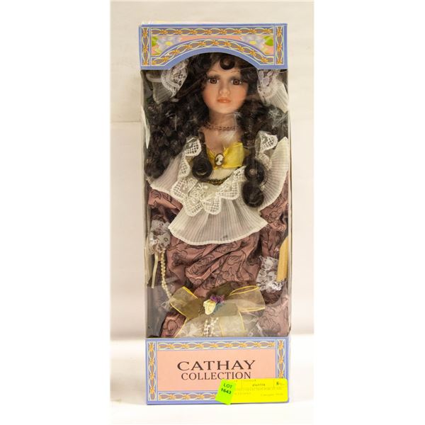 CATHY COLLECTION PORCELAIN FACED DOLL