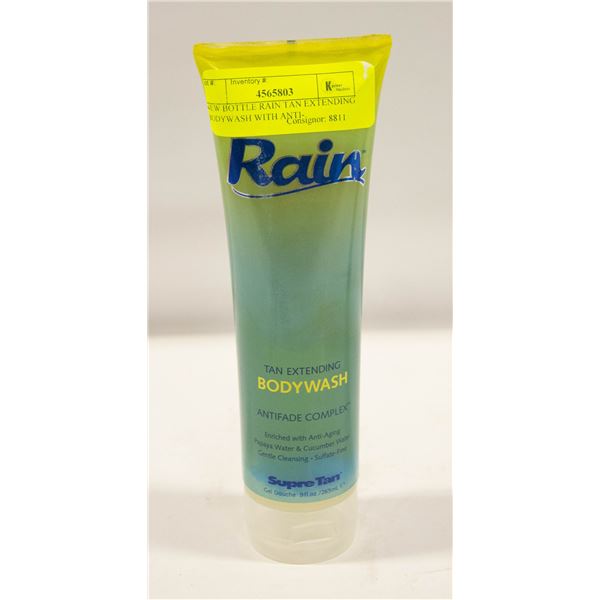NEW BOTTLE RAIN TAN EXTENDING BODYWASH WITH ANTI-