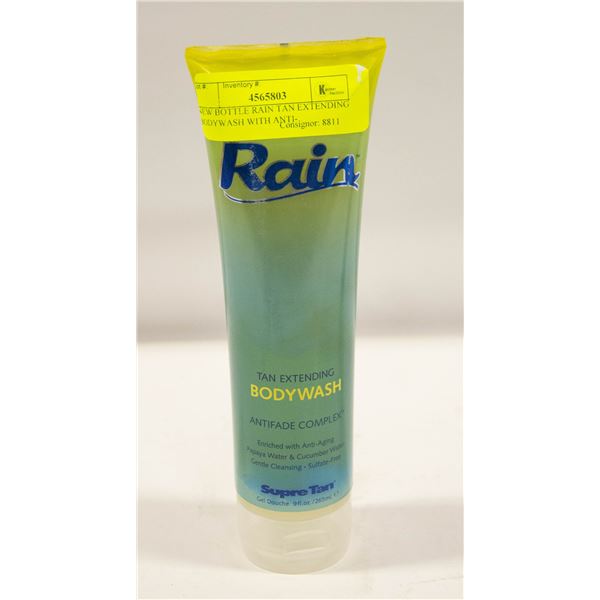 NEW BOTTLE RAIN TAN EXTENDING BODYWASH WITH ANTI-