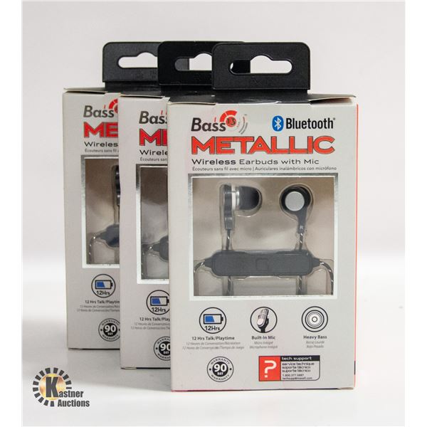 F-SEALED (3) MAXELL BASS 13 BLUETOOTH METALLIC