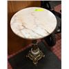 Image 1 : MARBLE TOP END TABLE H-20" DIAMETER-15"
