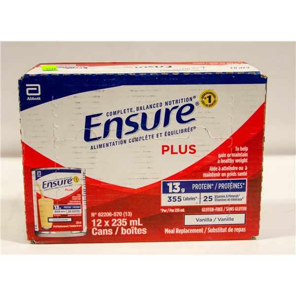 CASE OF ENSURE PLUS VANILLA EXP OCT/1/2024