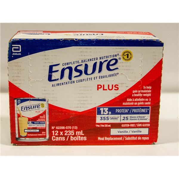 CASE OF ENSURE PLUS VANILLA EXP OCT/1/2024