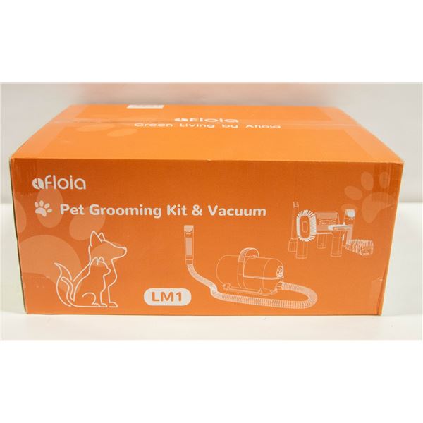 NEW PET GROOMING KIT WITH VACUUM (WHITE)
