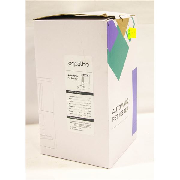 NEW 4L AUTOMATIC CAT FEEDER W/APP CONTROL