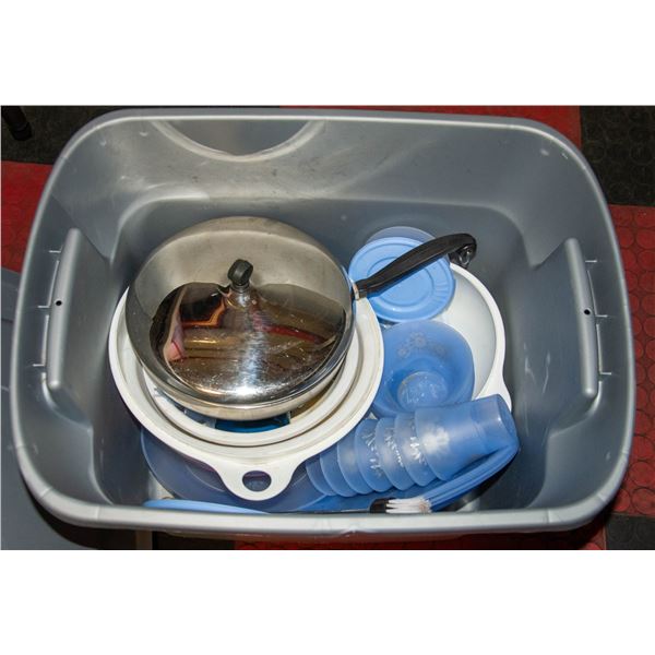 CAMPING DISHWARE INCL PLATES, GLASSES, BOWLS,