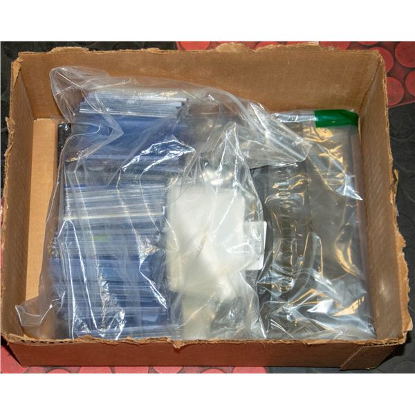 FLAT OF CARD SLEEVES/CASES CLEAR + NEW REVSPOIR-
