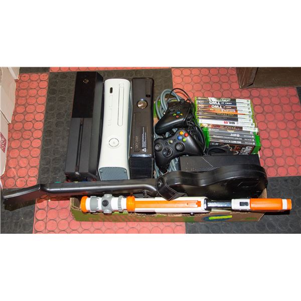 LARGE XBOX ONE, 360, CONSOLE, GAMES, ACC LOT