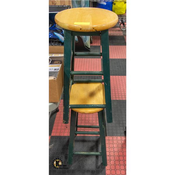 SET OF 2 STOOLS