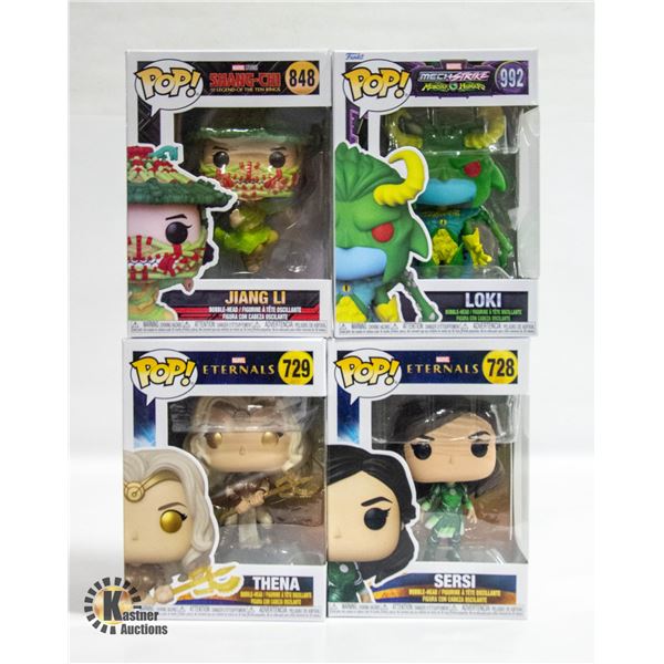 4 MARVEL FUNKO POP