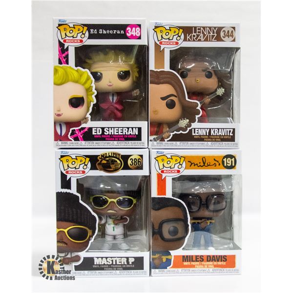 4 MUSIC THEMED FUNKO POP