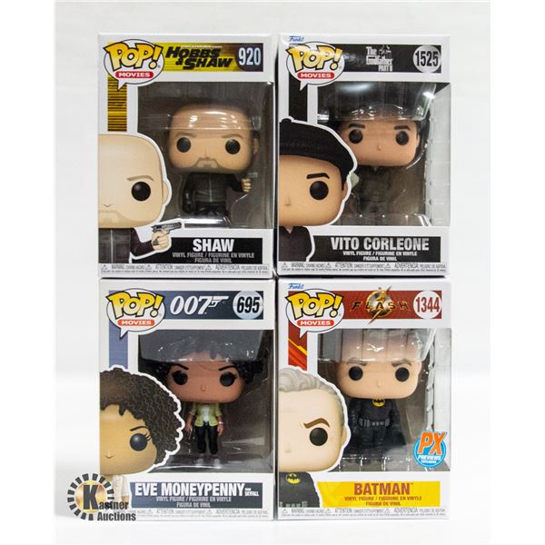 4 MOVIE THEMED FUNKO POP