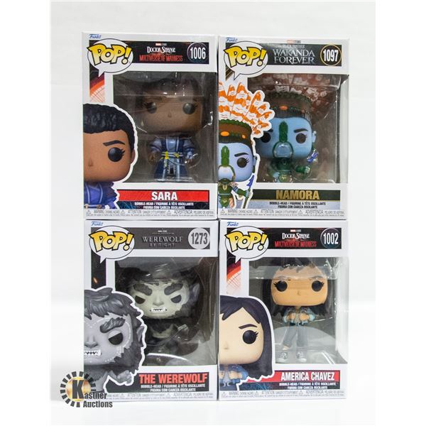 4 MARVEL FUNKO POP