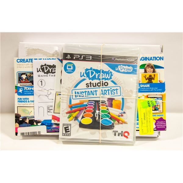 NEW PS3 UDRAW TABLET W/ SEALED UDRAW STUDIO