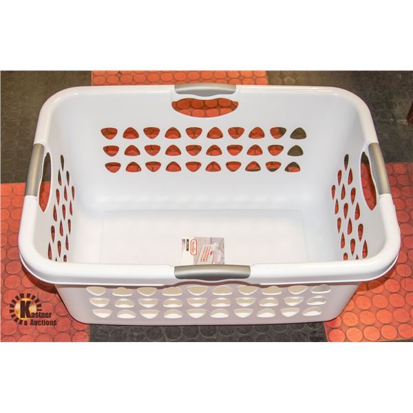 NEW STERILITE 71 LITRE ULTRA LAUNDRY BASKET WHITE