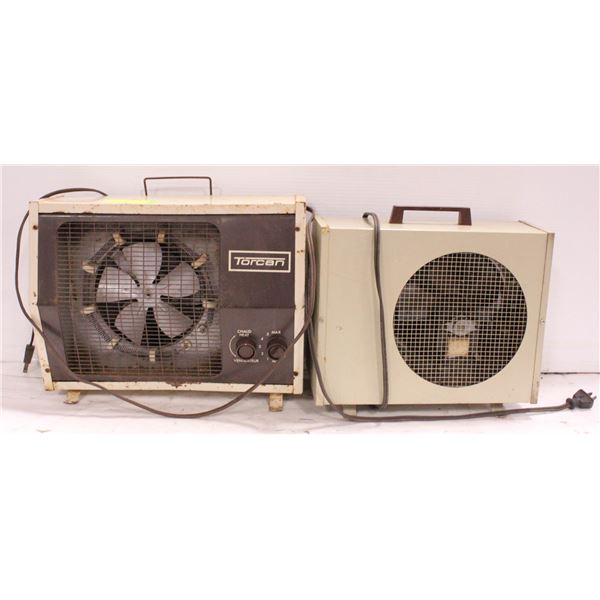 2 OLDER ELECTRIC HEATERS - BOTH TESTED WORKING