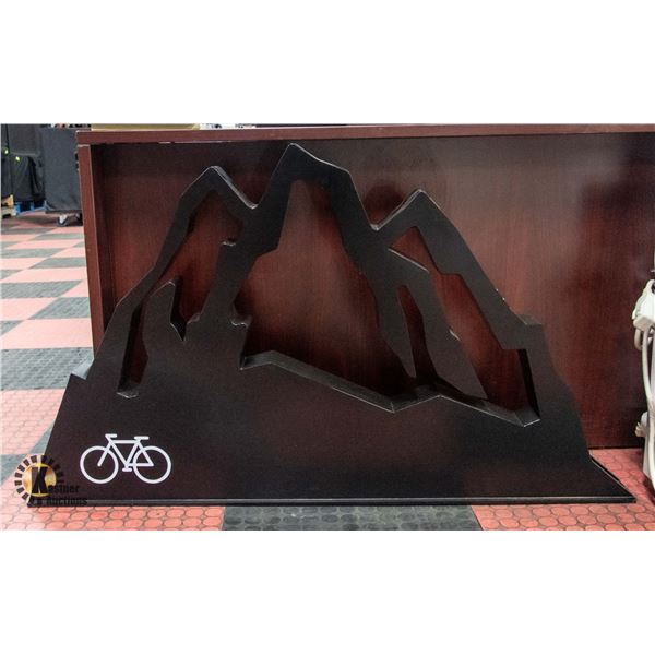 CUSTOM MADE MOUNTAIN BIKE LOCK-UP STAND -