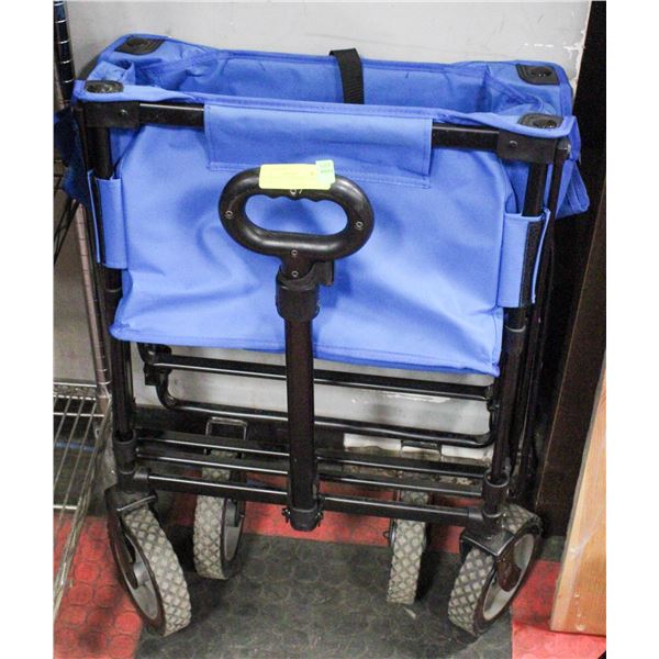 OUTDOOR COLLAPSIBLE FOLDING BLUE WAGON