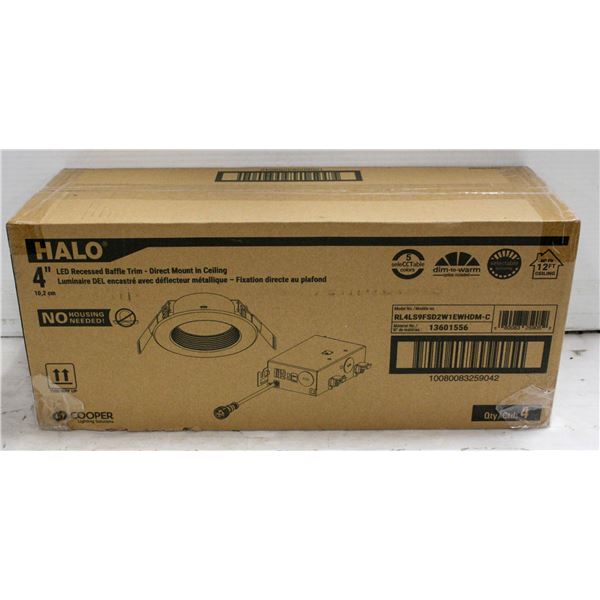 CASE OF HALO 4 INCH LED RECESSED