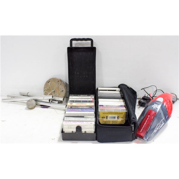 WIND CHIMES SOLD WITH VACUUM & 2 CASES OF CDS
