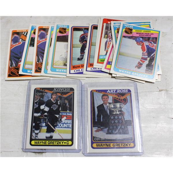 BOX OF WAYNE GRETZKY CARDS
