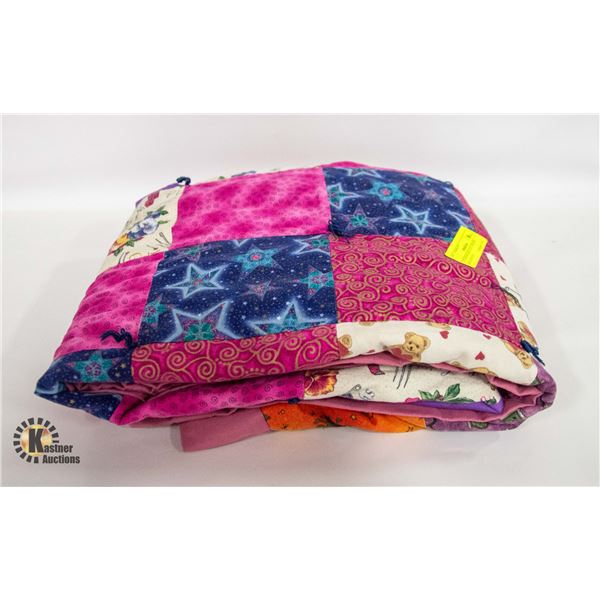 4FT HANDMADE PATCHWORK QUILT-ESTATE