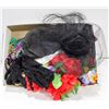 Image 1 : LOT OF COSTUME ACCESSORIES HATS, GLOVES, JEWELRY