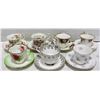 Image 1 : BUNDLE OF ESTATE TEACUPS & SAUCER SETS
