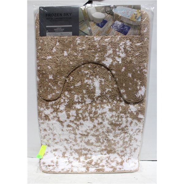 NEW FROZEN SKY BATHMAT SET OF 2