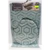 Image 1 : SCARLET ROSE 3 PIECE BATH MAT SET