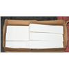 BOX WITH 22 PIECES OF WHITE CERAMIC BRICK