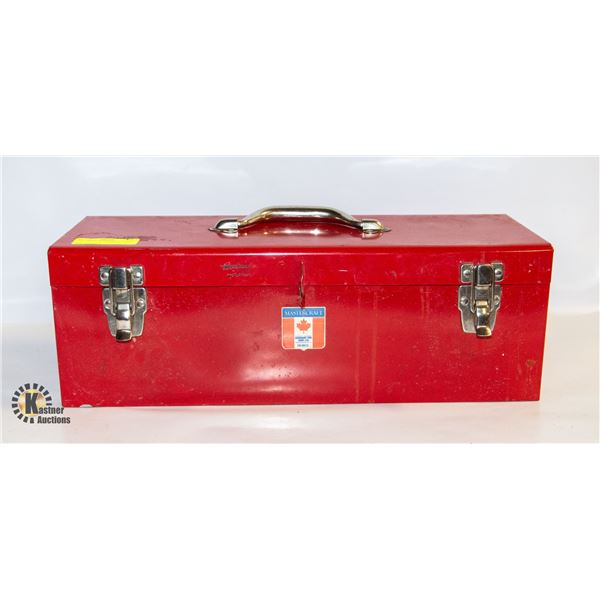 RED METAL TOOLBOX