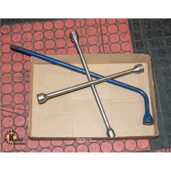 LOT OF VEHICLE TIRE TOOLS